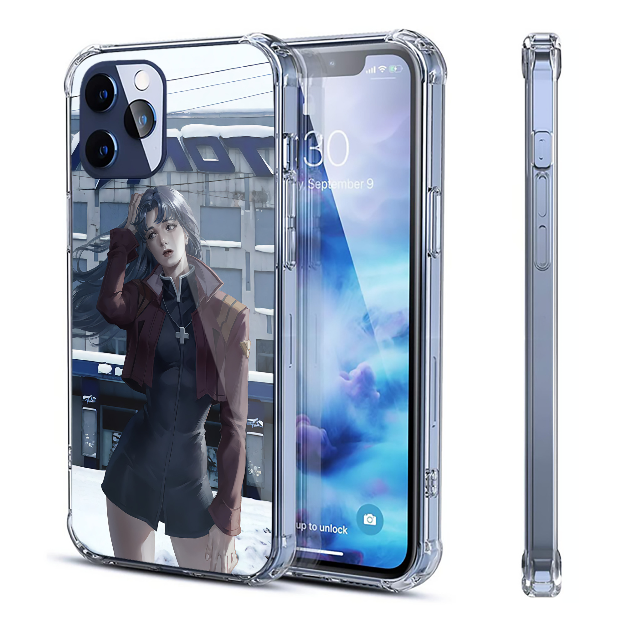 （画像用） EVA 新世紀エヴァンゲリオン 【iPhone 12シリーズ対応】透明スマホケース（クリアソフトケース）